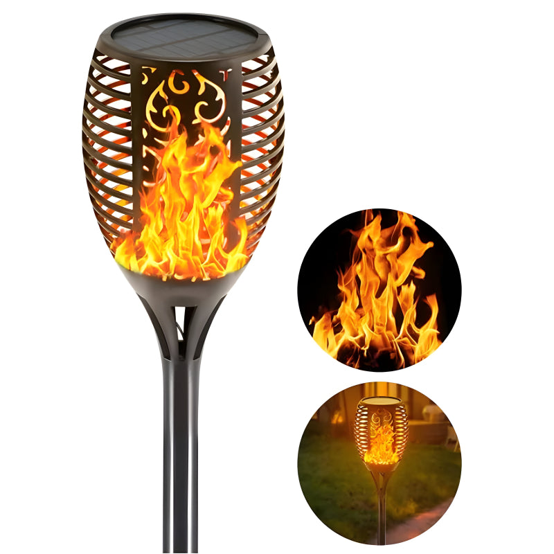 XF-6017 Solar Flame LED Light Lamp for Stunning Outdoor Decor