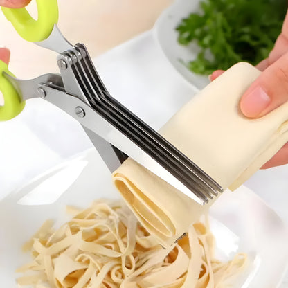 5-Layer Multifunctional Vegetable & Fruit Cutter Kitchen Scissors