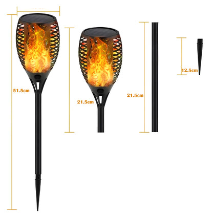 XF-6017 Solar Flame LED Light Lamp for Stunning Outdoor Decor