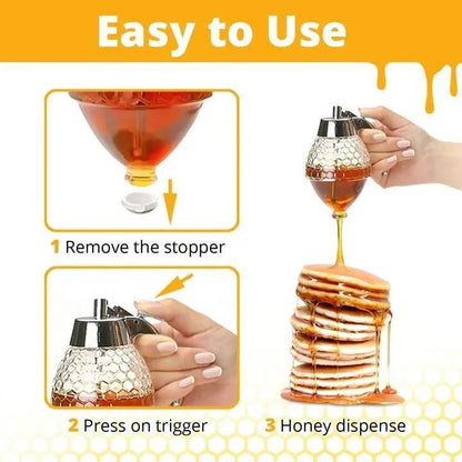 Honey Syrup Glass Jar