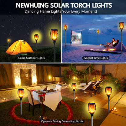 XF-6017 Solar Flame LED Light Lamp for Stunning Outdoor Decor