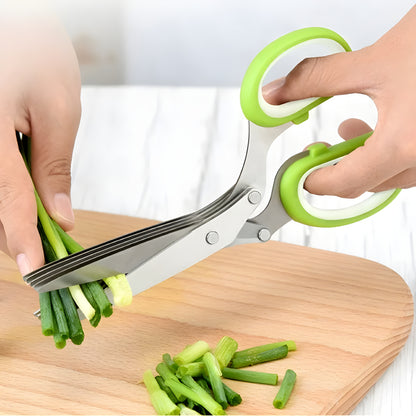 5-Layer Multifunctional Vegetable & Fruit Cutter Kitchen Scissors