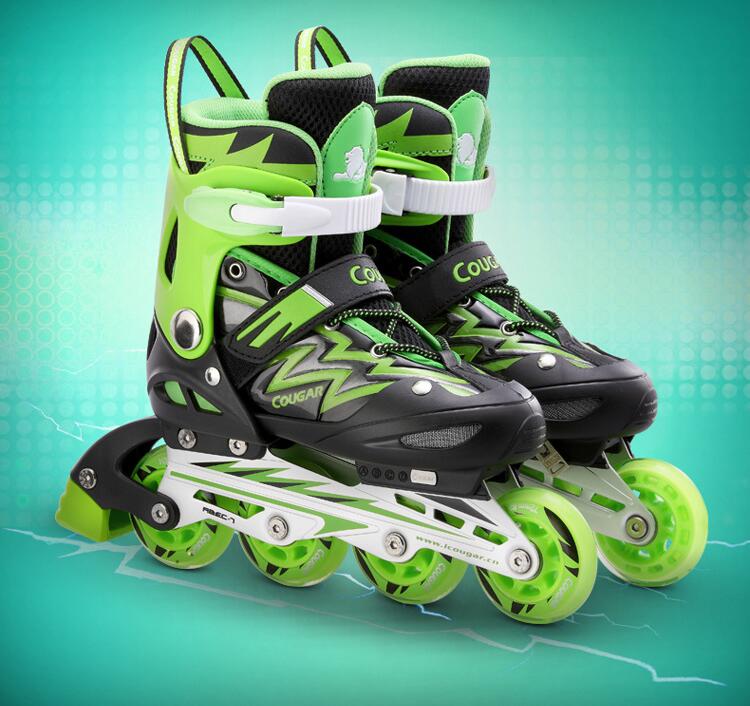 Adjustable Children’s Four-Wheel Roller Skates for Skating Fun