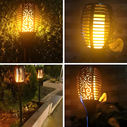 XF-6017 Solar Flame LED Light Lamp for Stunning Outdoor Decor