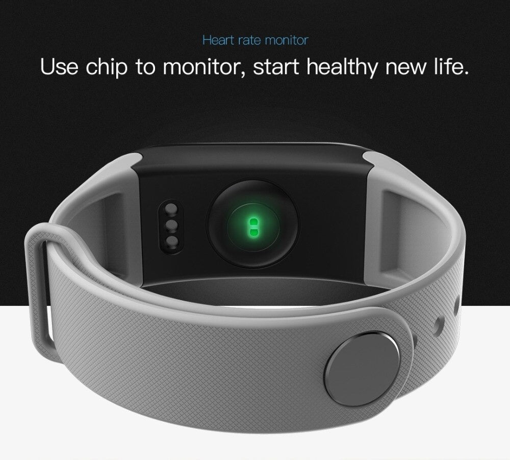 F1 Plus Smart Band with Blood Pressure Monitor & Waterproof Color Screen