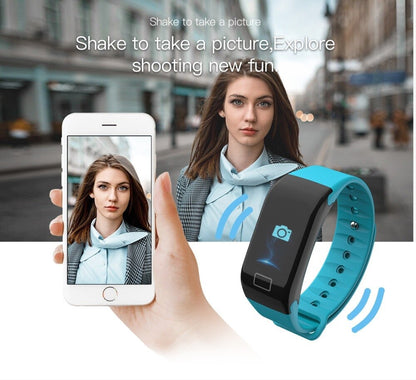 F1 Plus Smart Band with Blood Pressure Monitor & Waterproof Color Screen