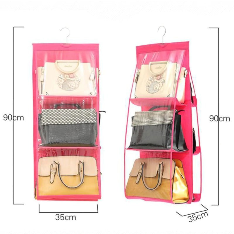 Thick Double-Sided 6-Grid Multi-Functional Hanging Storage Bag