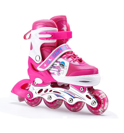 Adjustable Children’s Four-Wheel Roller Skates for Skating Fun